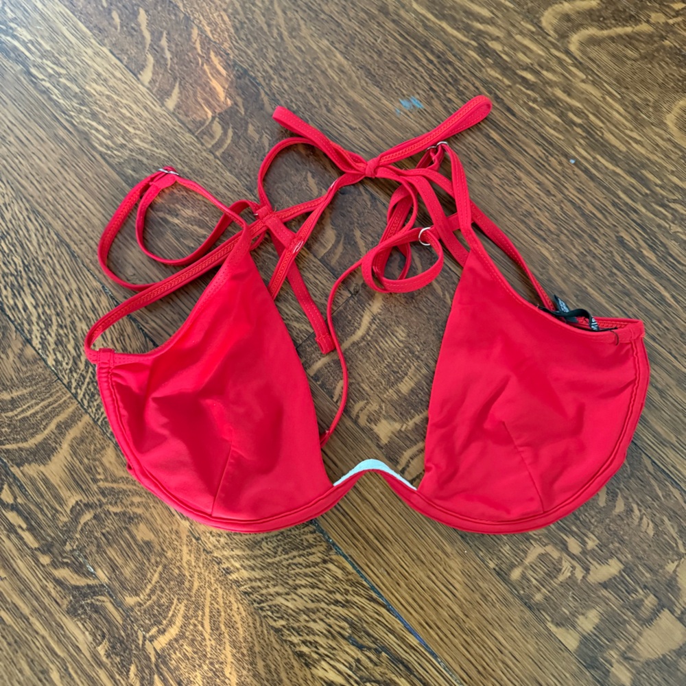 Missguided Red Bikini Top